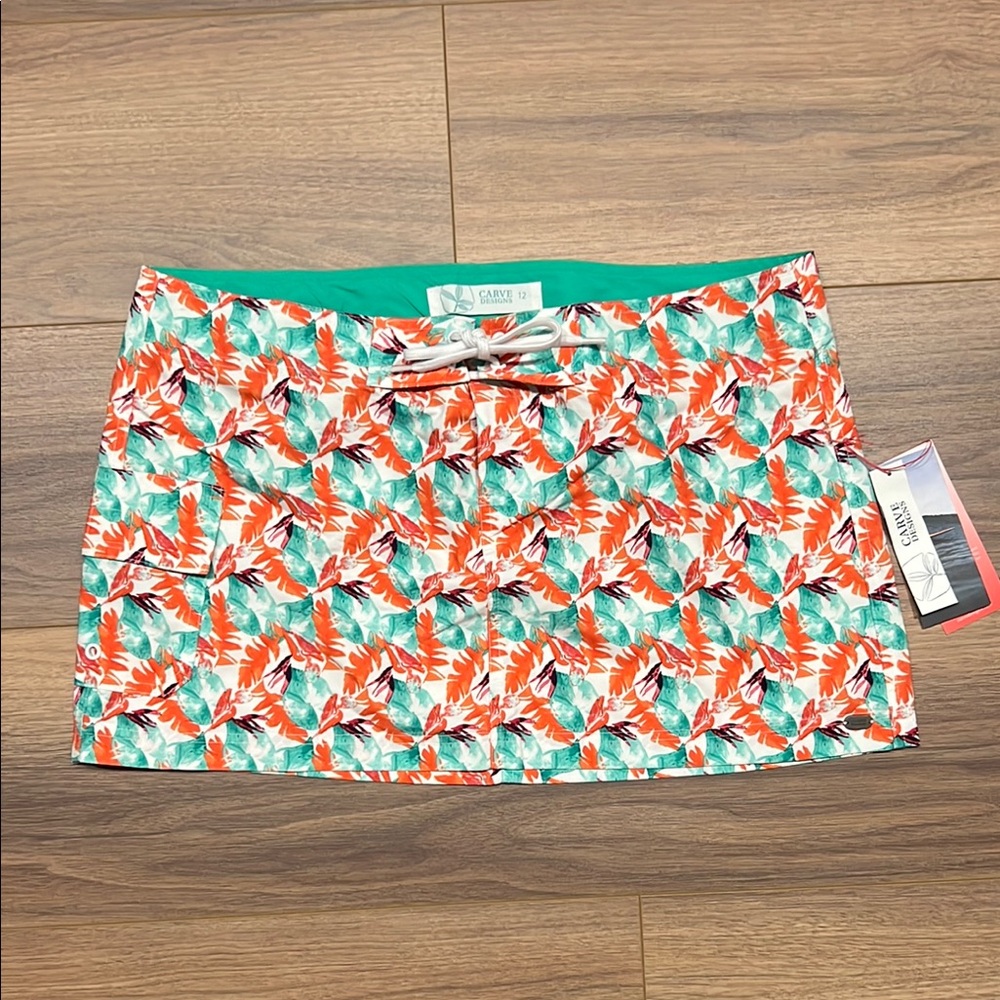 NEW Carve Designs Paddler Skirt in White Paradise Size 12